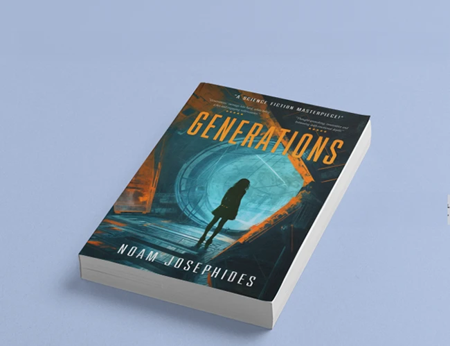 Paperback square mockup